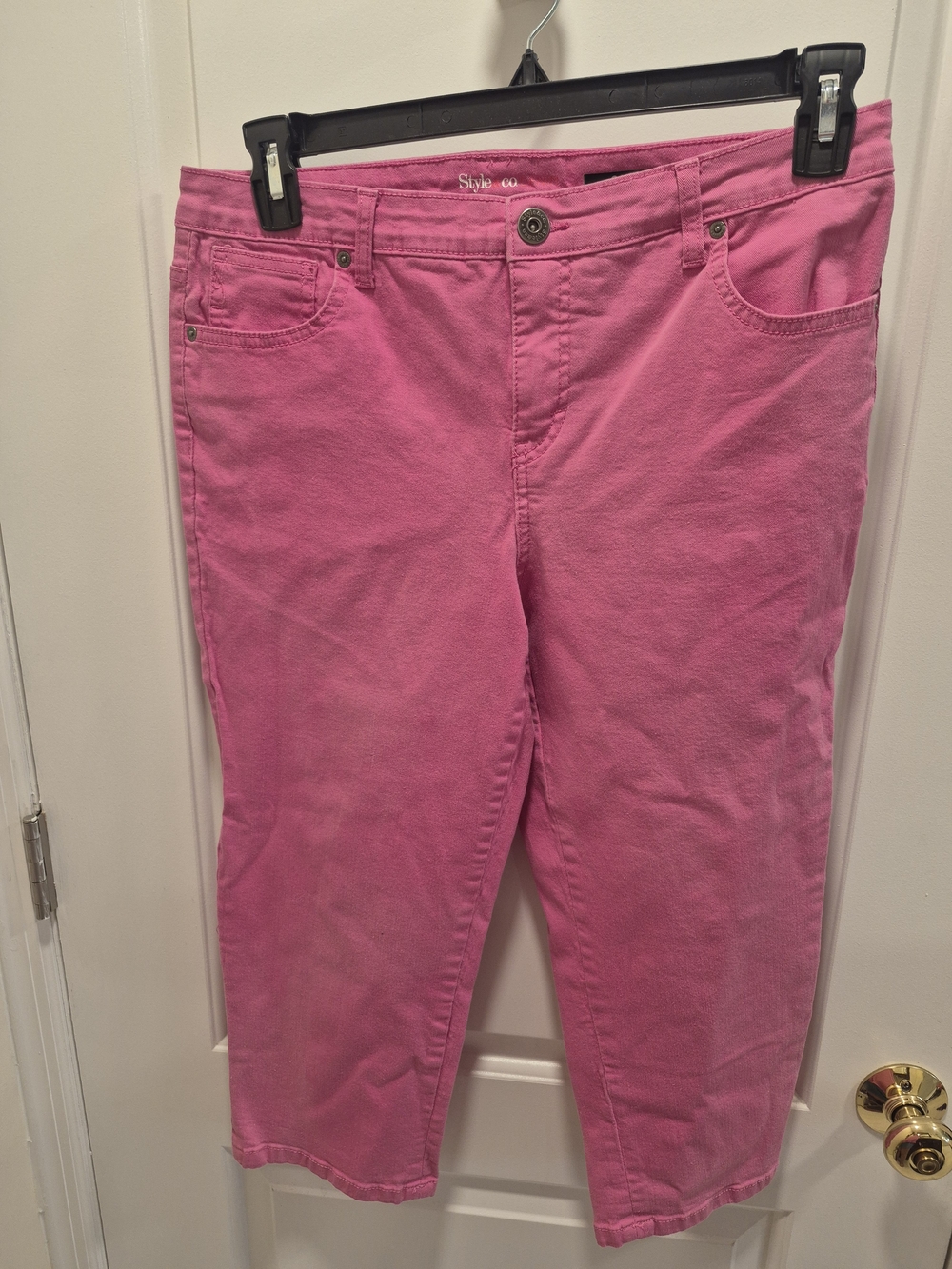 Style & Co. Women's Pink Stretch Capris